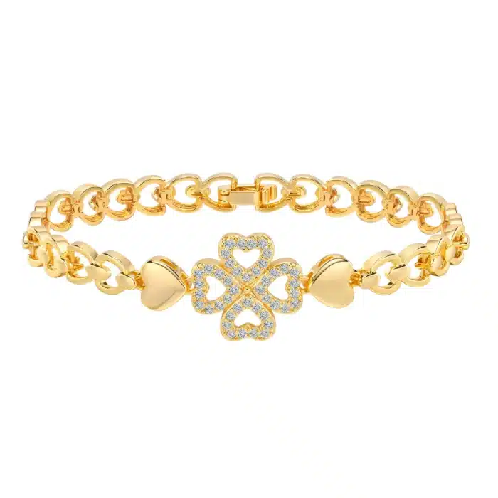 Bracelet femme 4 cœurs 1