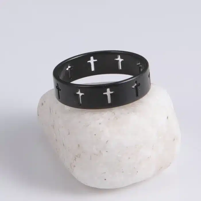 Bague croix chretienne 3